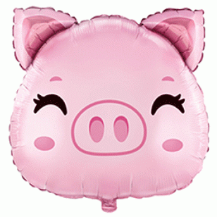 Cute Pig Face Supershape Balloon Cute Pig Face Supershape Balloon